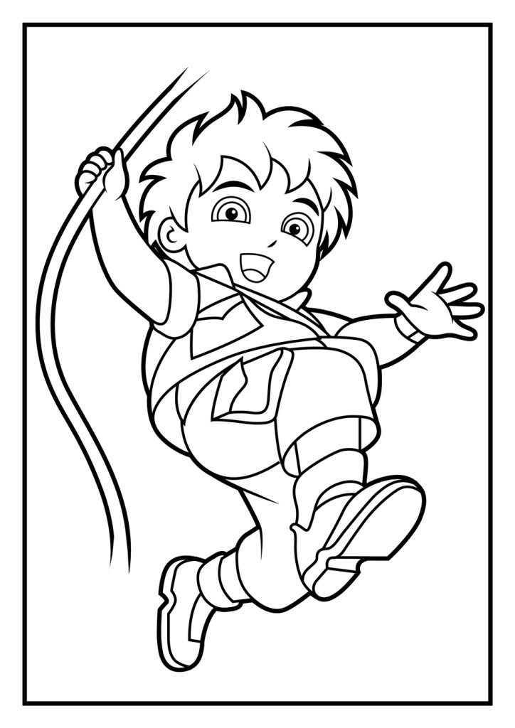 Scientific adventures of Diego 20 Diego coloring pages - Free Printables